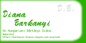 diana barkanyi business card